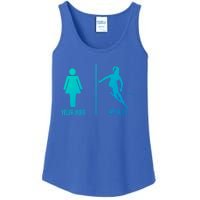 Ski Trip Skiing Wife Husband Marriage Gift Ladies Essential Tank