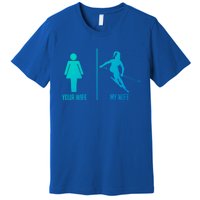 Ski Trip Skiing Wife Husband Marriage Gift Premium T-Shirt