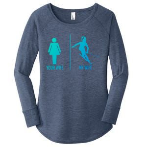 Ski Trip Skiing Wife Husband Marriage Gift Women's Perfect Tri Tunic Long Sleeve Shirt