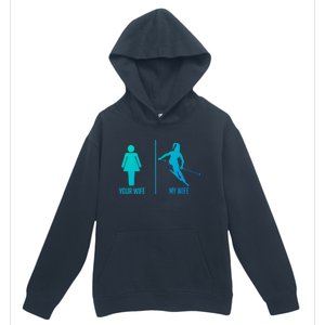 Ski Trip Skiing Wife Husband Marriage Gift Urban Pullover Hoodie