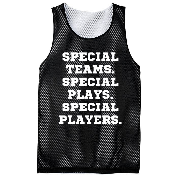 Special Teams Special Plays Special Players Funny Mesh Reversible Basketball Jersey Tank