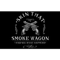 Skin That Smoke Wagon Western Distressed Revolver Bumper Sticker