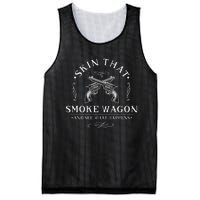 Skin That Smoke Wagon Western Distressed Revolver Mesh Reversible Basketball Jersey Tank