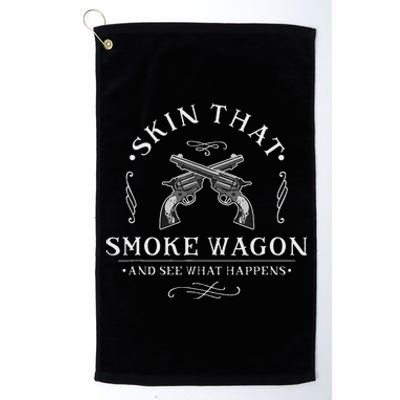 Skin That Smoke Wagon Western Distressed Revolver Platinum Collection Golf Towel