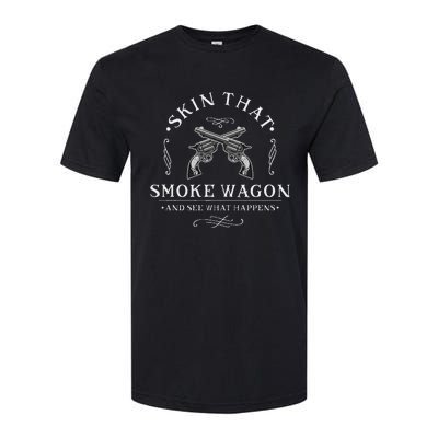 Skin That Smoke Wagon Western Distressed Revolver Softstyle CVC T-Shirt