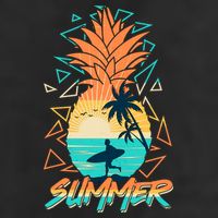 Summer Time Sufer Pineapple Cool Comfort Performance Bucket Hat