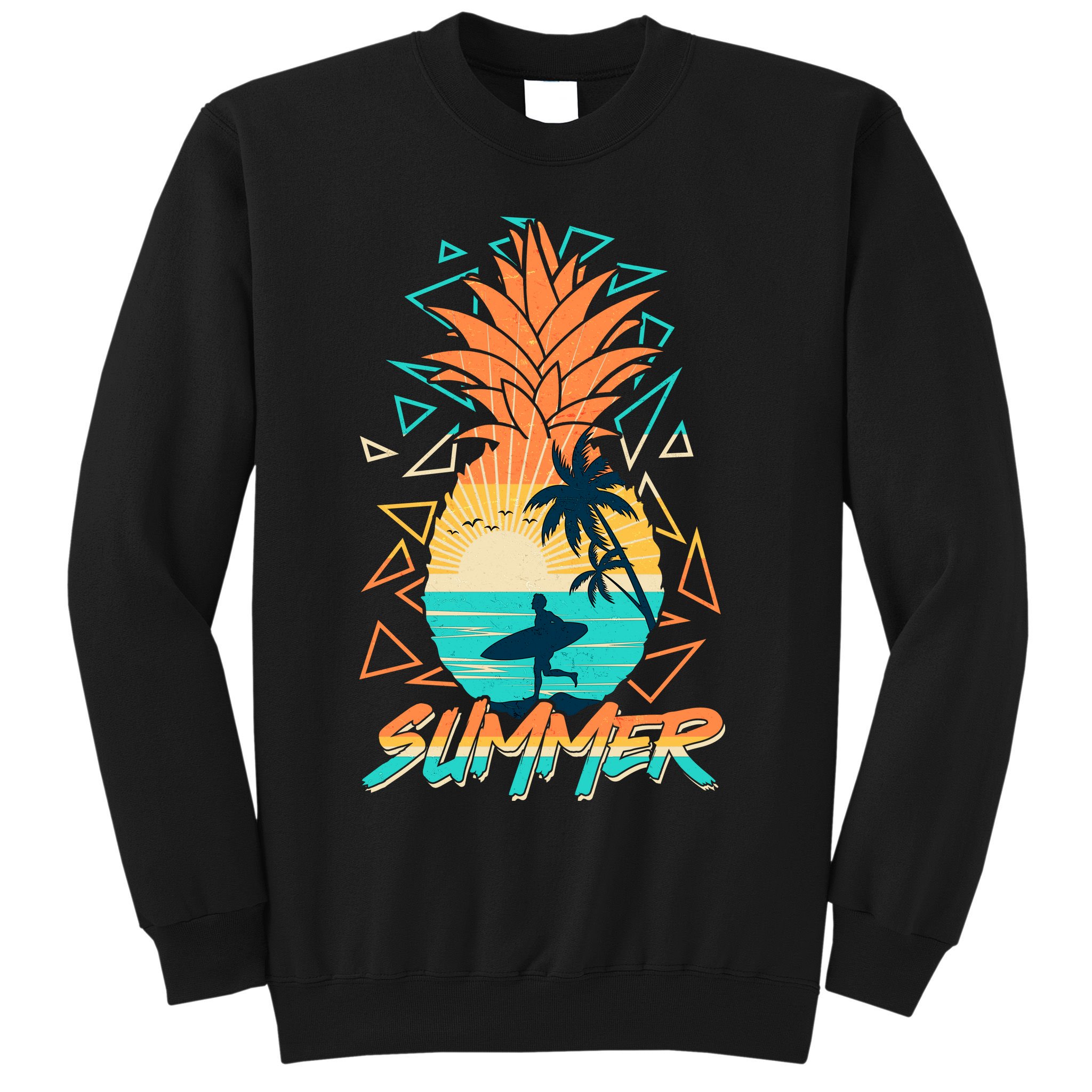 Summer Time Sufer Pineapple Sweatshirt