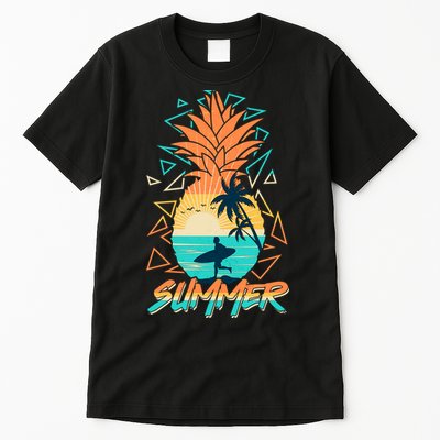 Summer Time Sufer Pineapple Tall T-Shirt