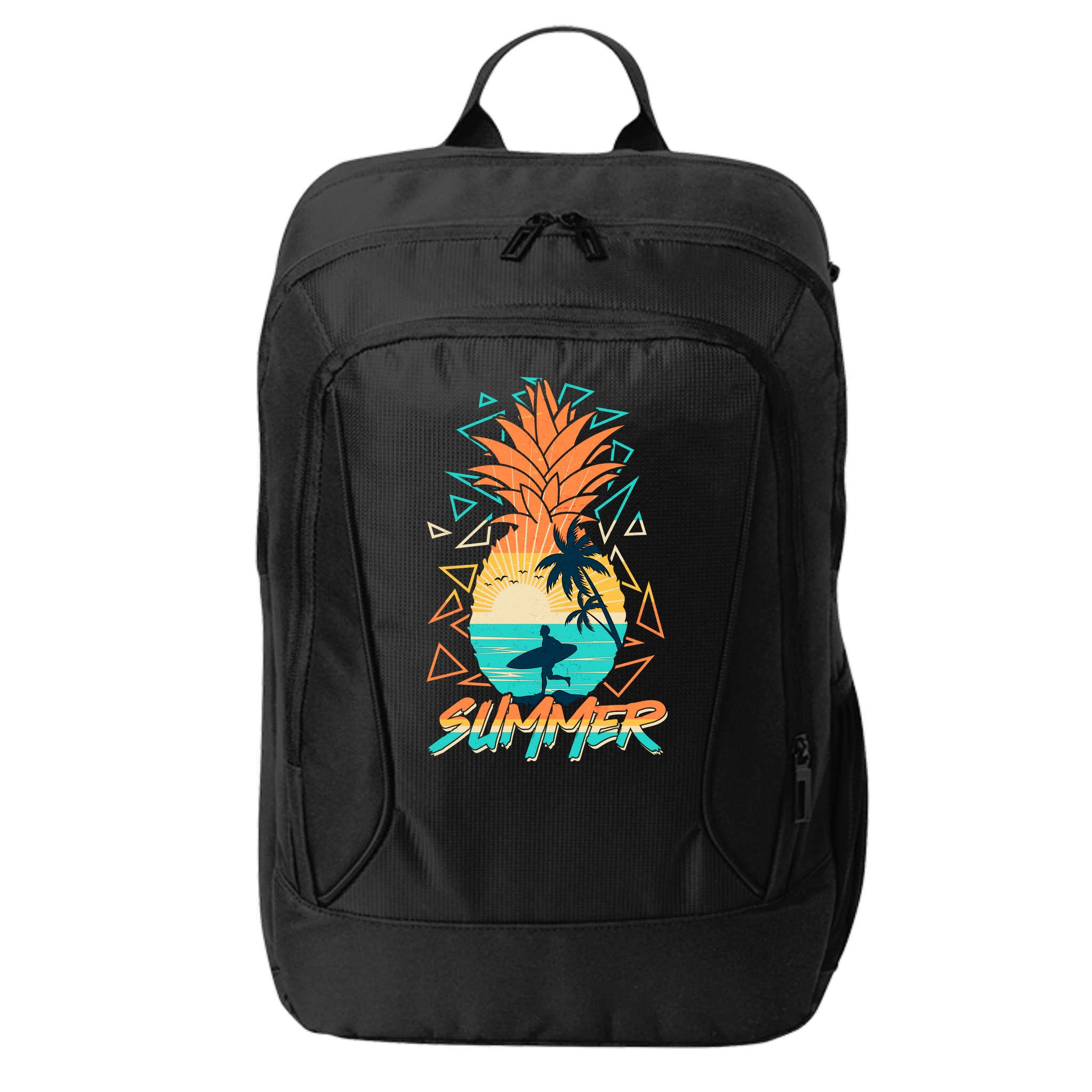 Summer Time Sufer Pineapple City Backpack