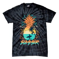 Summer Time Sufer Pineapple Tie-Dye T-Shirt