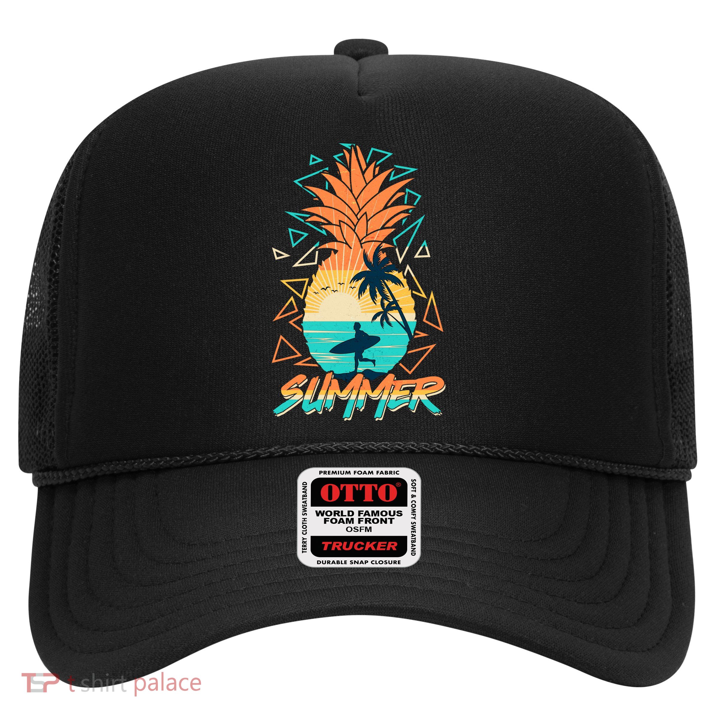 Summer Time Sufer Pineapple Trucker Hat