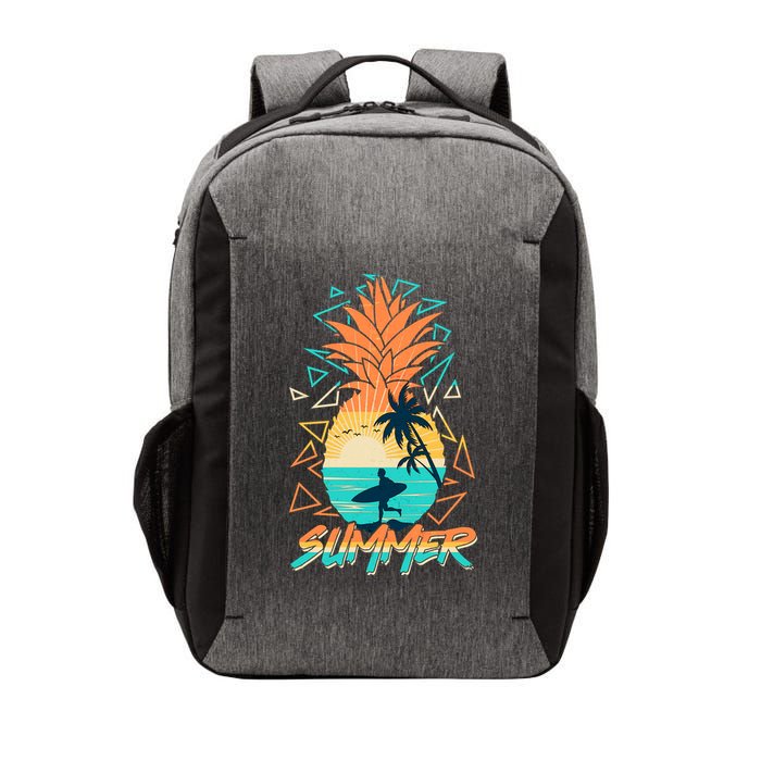 Summer Time Sufer Pineapple Vector Backpack