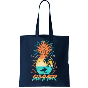 Summer Time Sufer Pineapple Tote Bag