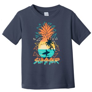 Summer Time Sufer Pineapple Toddler T-Shirt