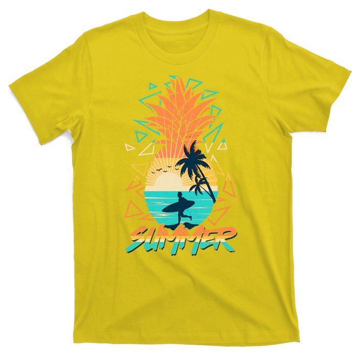 Summer Time Sufer Pineapple T-Shirt