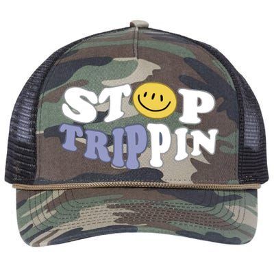 Stop Trippin Retro Rope Trucker Hat Cap