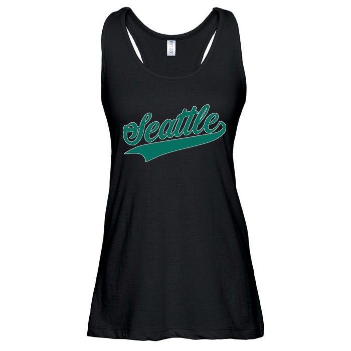 Seattle Text Ladies Essential Flowy Tank