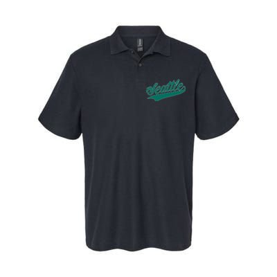 Seattle Text Softstyle Adult Sport Polo