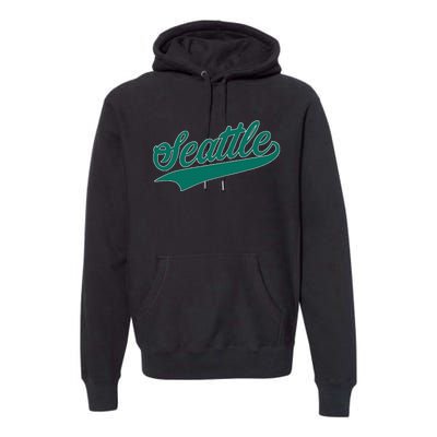 Seattle Text Premium Hoodie