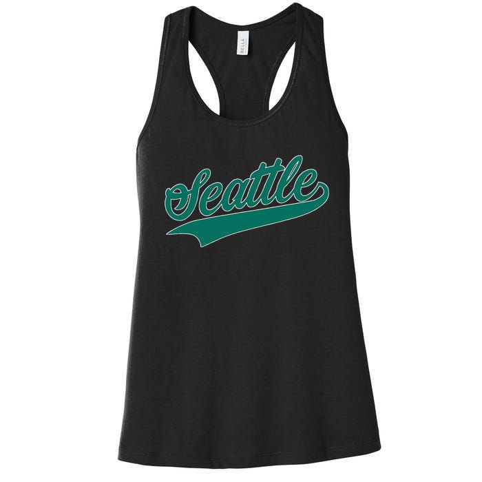 Seattle Text Women's Racerback Tank