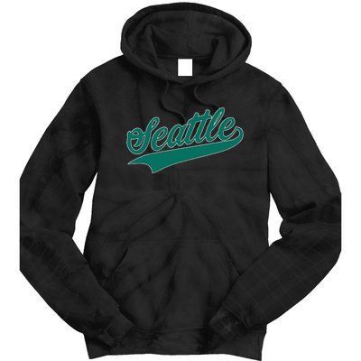 Seattle Text Tie Dye Hoodie