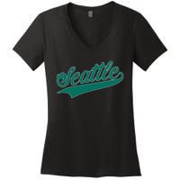 Seattle Text Women's V-Neck T-Shirt