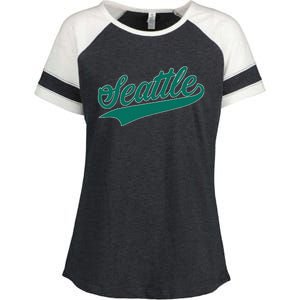 Seattle Text Enza Ladies Jersey Colorblock Tee