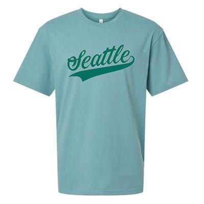 Seattle Text Sueded Cloud Jersey T-Shirt