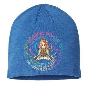 Scorpio The Soul Of A Witch Birthday Hippie Soul Gift Sustainable Beanie