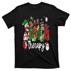 Speech Therapy Santa Christmas SLP Squad Speech Language T-Shirt