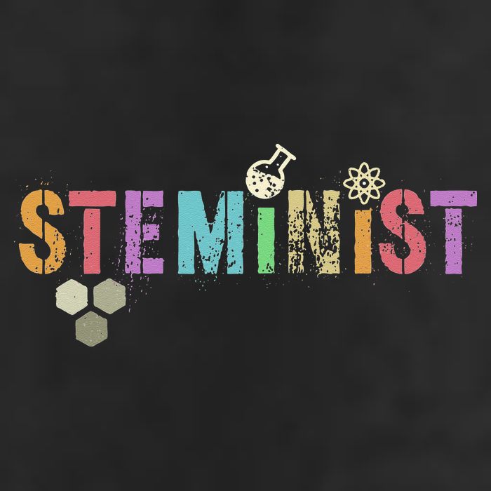 STEMINIST Technology Student STEM Teacher Women Engineering 7 Panel Mesh Trucker Snapback Hat