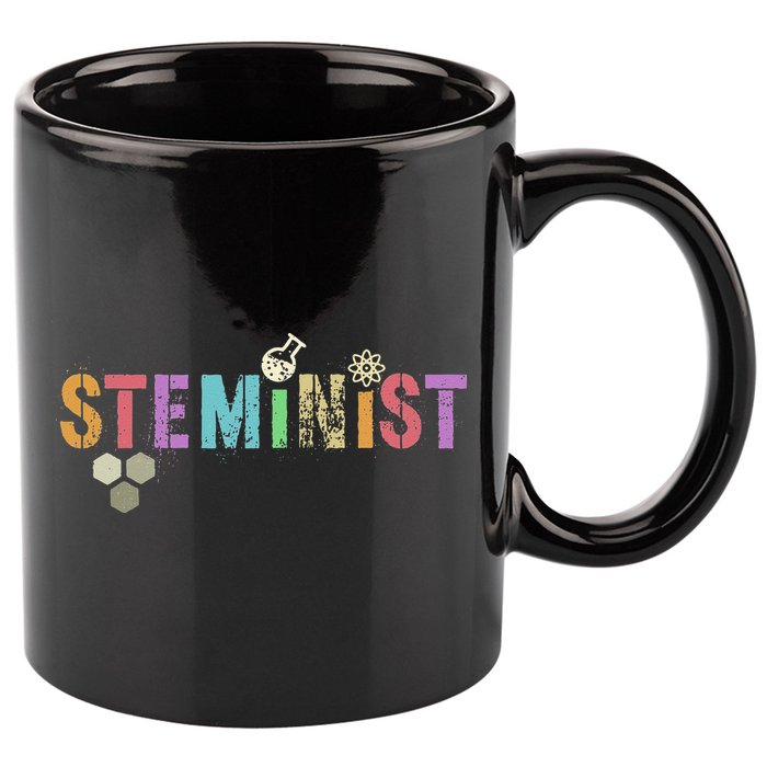 STEMINIST Technology Student STEM Teacher Women Engineering 11oz C Handle Ceramic Mug