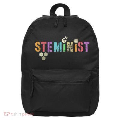 STEMINIST Technology Student STEM Teacher Women Engineering 16 in Basic Backpack