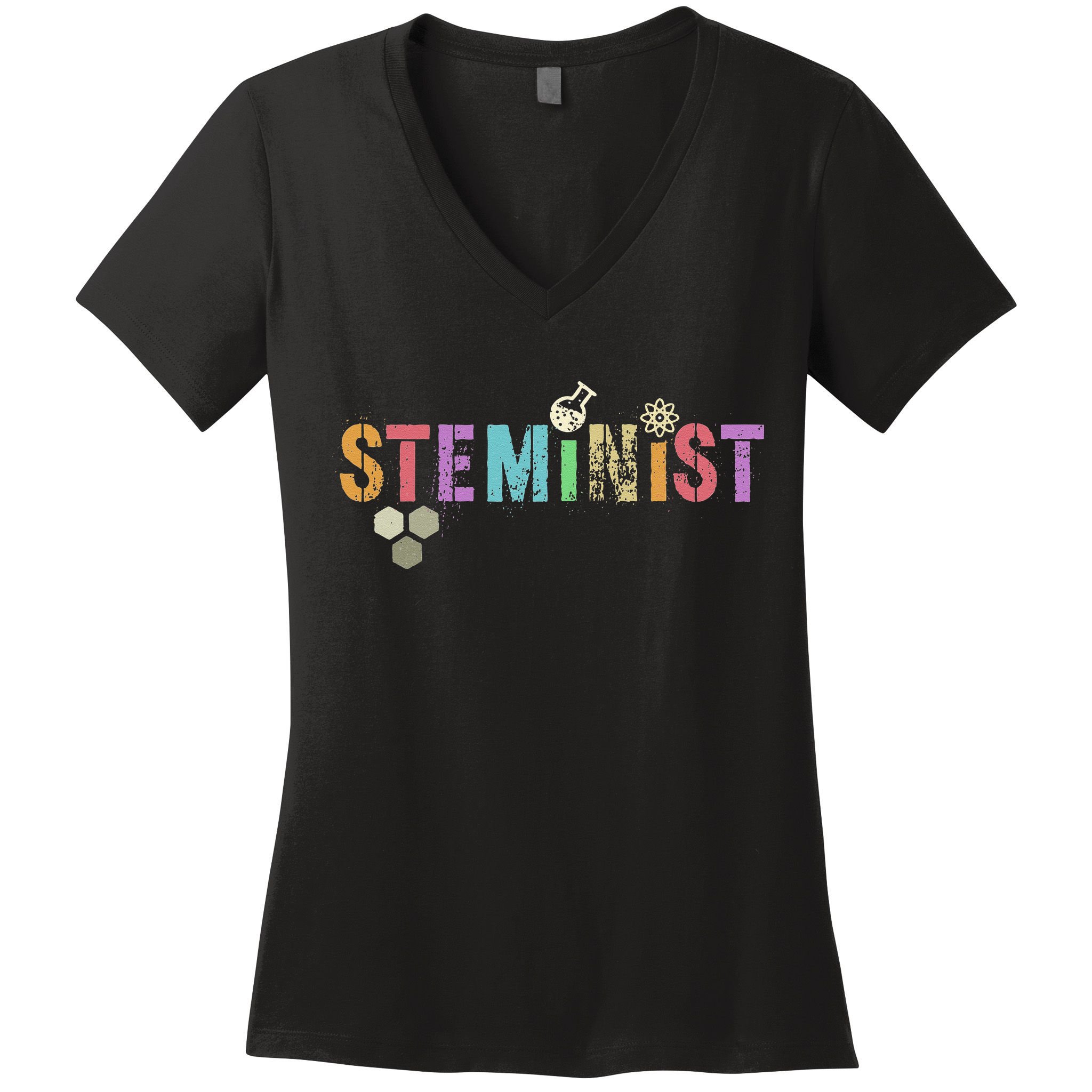 STEMINIST Technology Student STEM Teacher Women Engineering Women's V-Neck T-Shirt