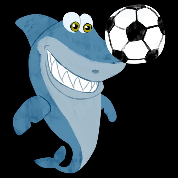 Soccer Team Shark Meaningful Gift Soccer Player Gift Cooling Performance Crew T-Shirt