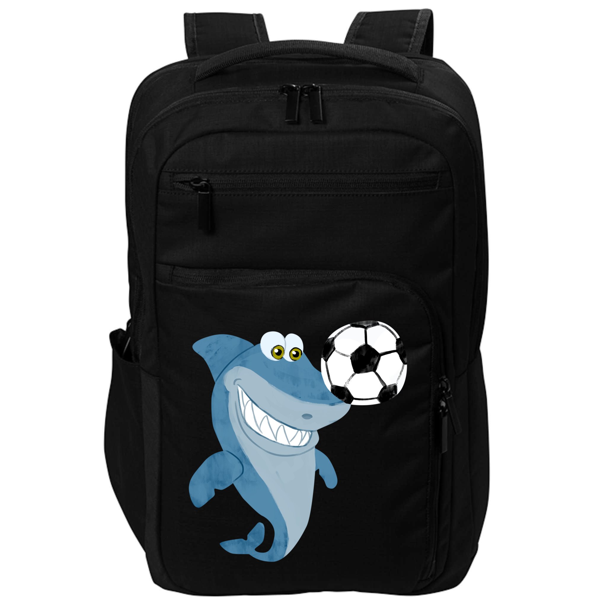 Soccer Team Shark Meaningful Gift Soccer Player Gift Impact Tech Backpack