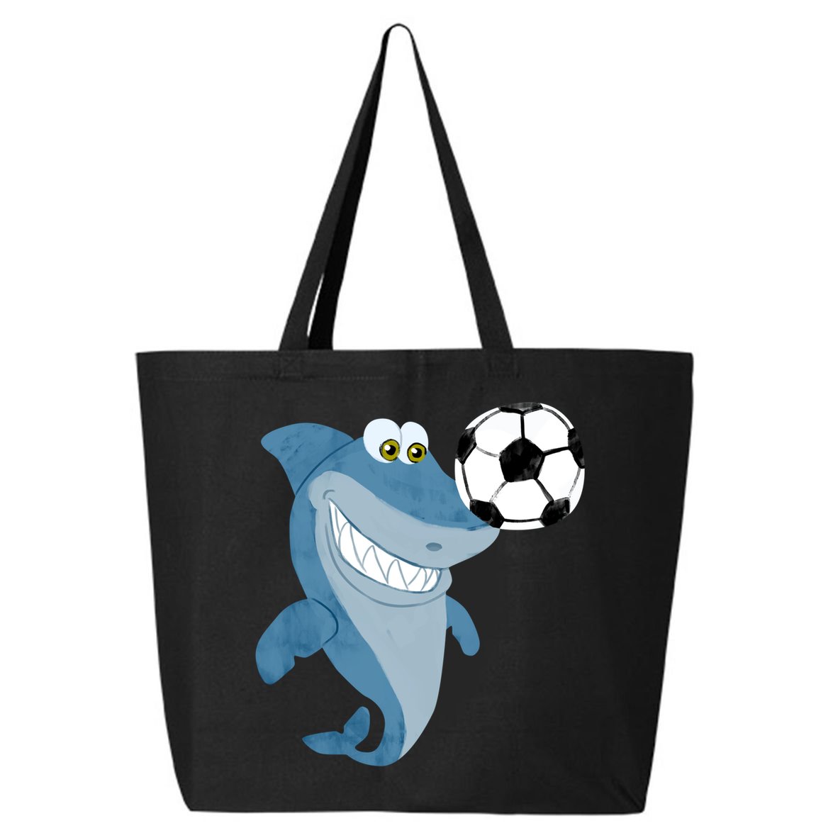 Soccer Team Shark Meaningful Gift Soccer Player Gift 25L Jumbo Tote