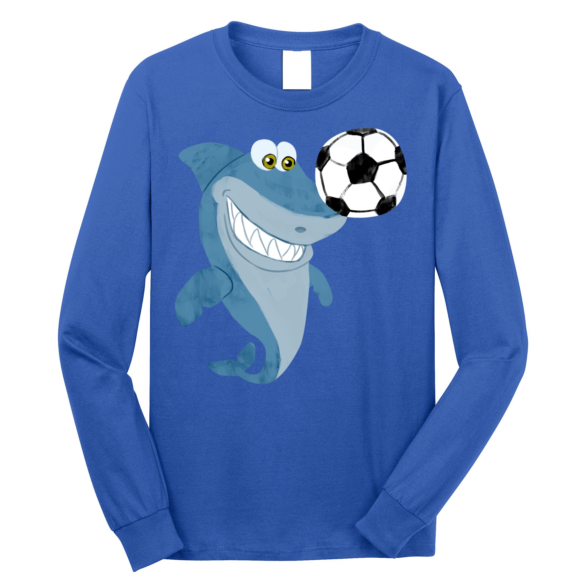 Soccer Team Shark Meaningful Gift Soccer Player Gift Long Sleeve Shirt