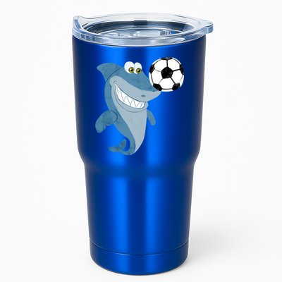 Soccer Team Shark Meaningful Gift Soccer Player Gift Tumbler