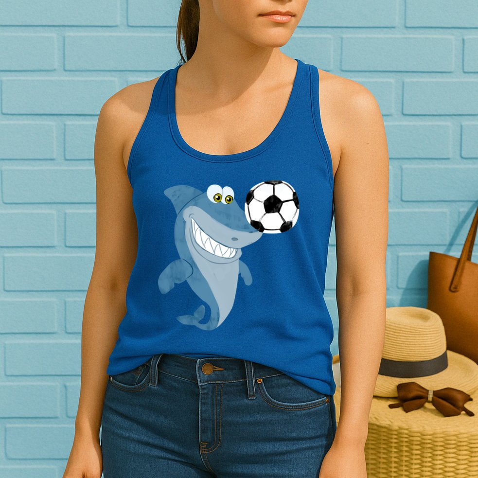 Soccer Team Shark Meaningful Gift Soccer Player Gift Womens Tank Top