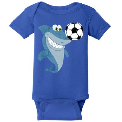 Soccer Team Shark Meaningful Gift Soccer Player Gift Baby Bodysuit