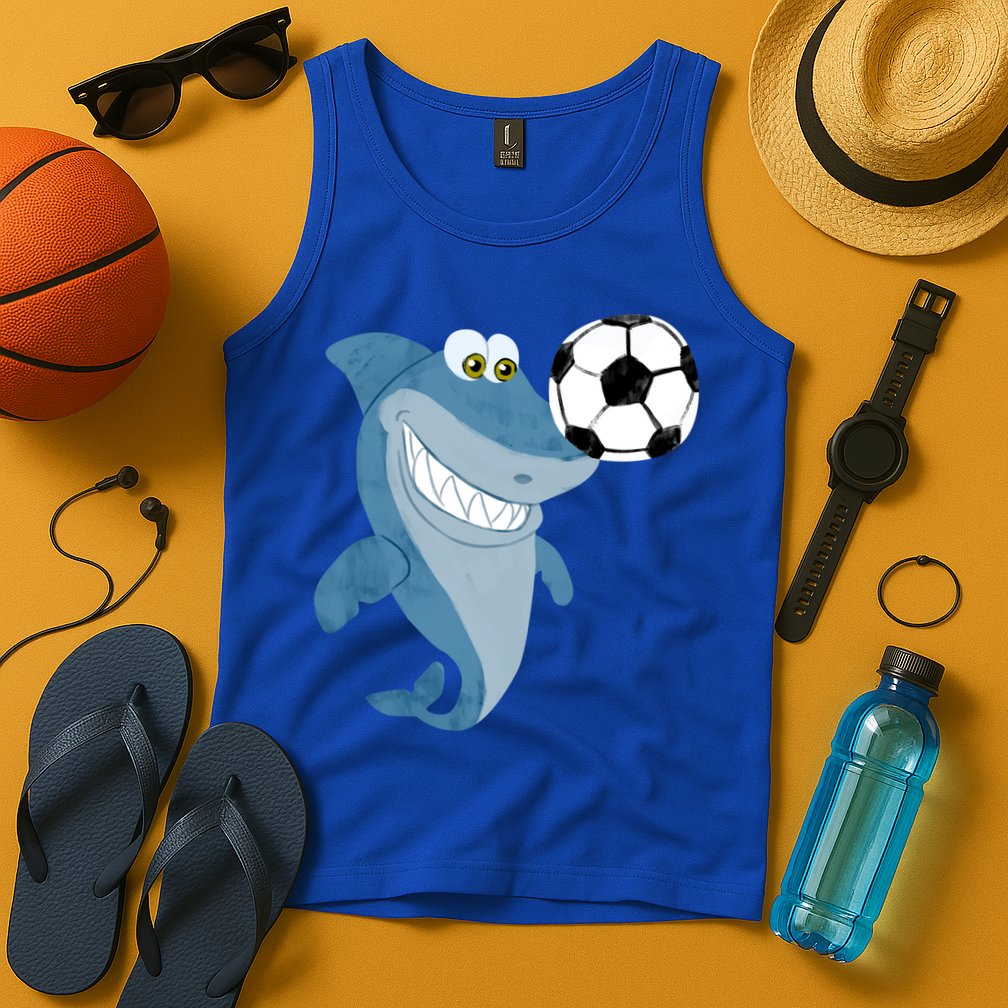 Soccer Team Shark Meaningful Gift Soccer Player Gift Tank Top