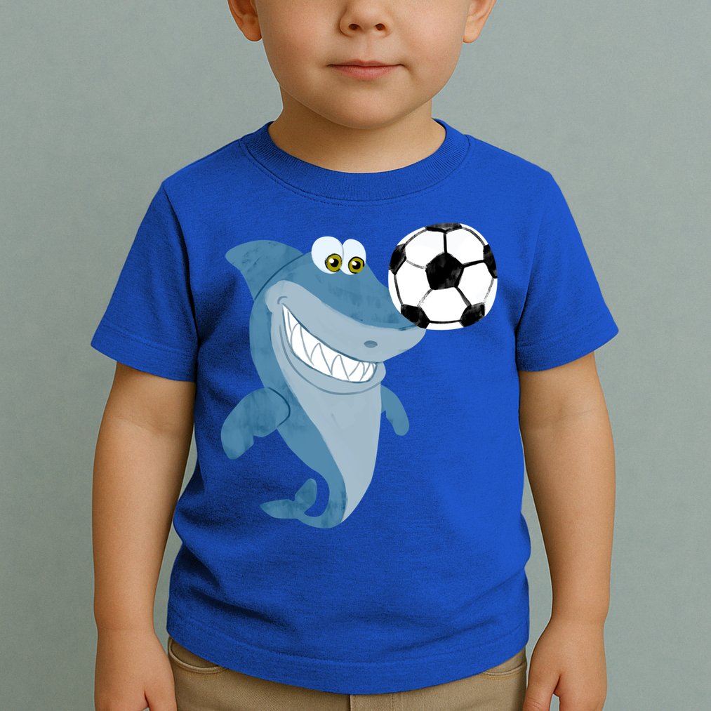 Soccer Team Shark Meaningful Gift Soccer Player Gift Toddler T-Shirt
