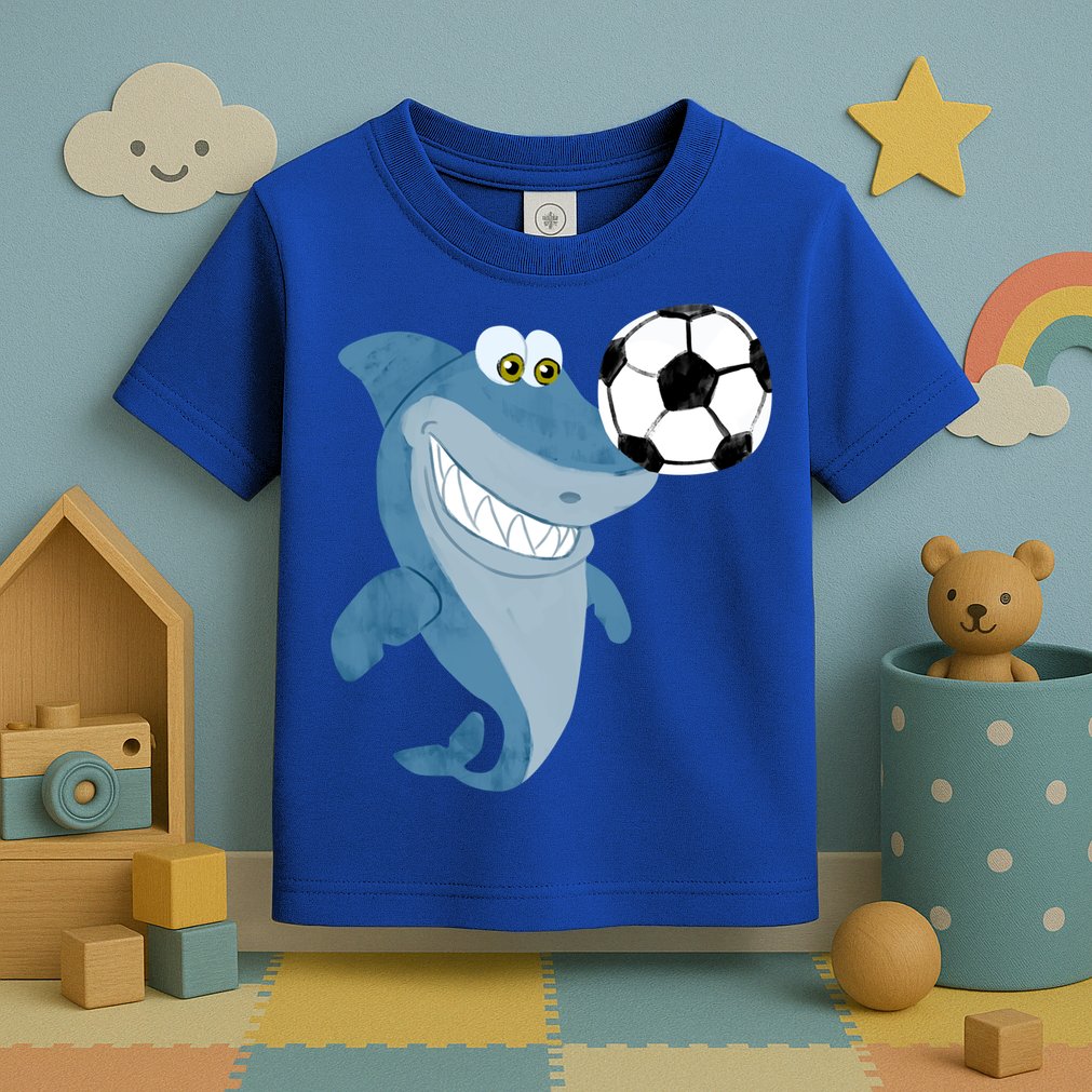 Soccer Team Shark Meaningful Gift Soccer Player Gift Toddler T-Shirt