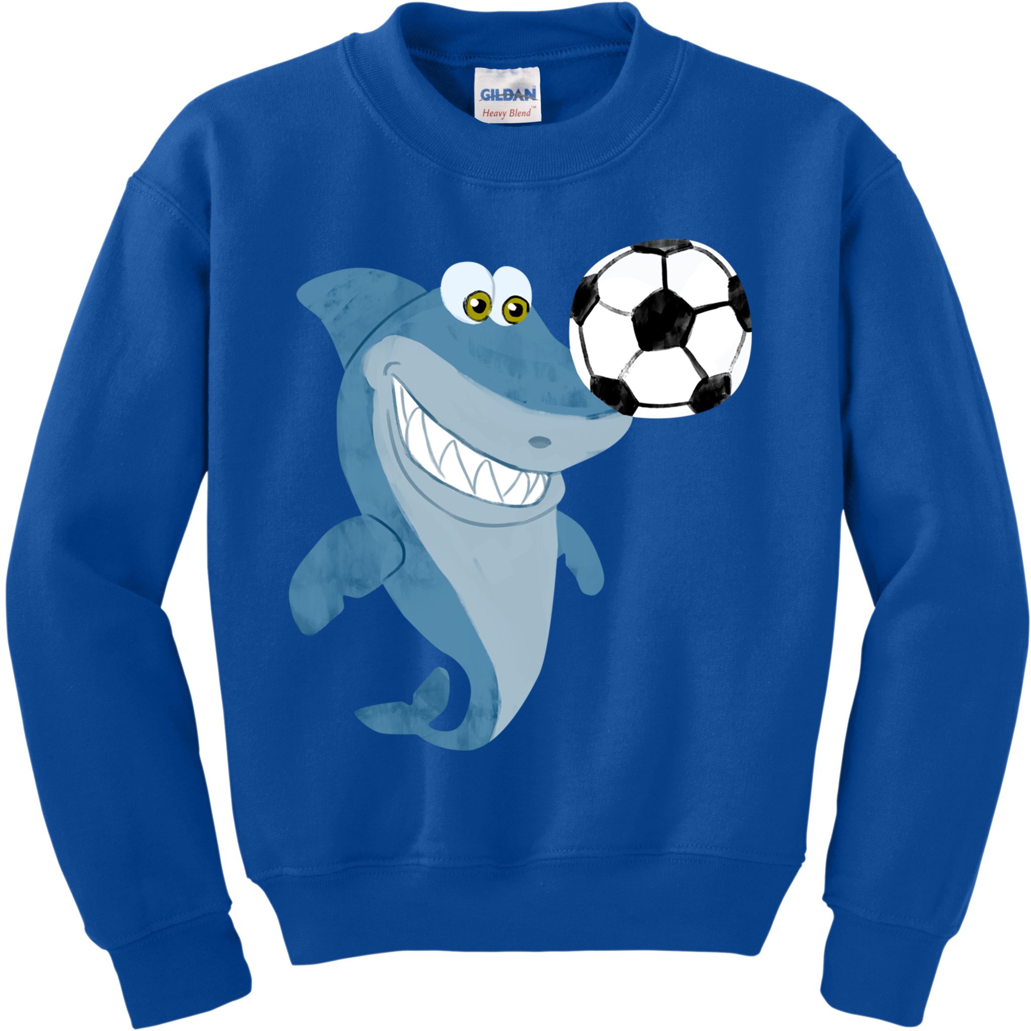 Soccer Team Shark Meaningful Gift Soccer Player Gift Kids Sweatshirt