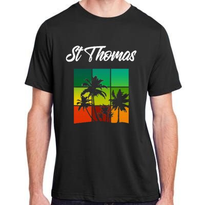 St Thomas Souvenir Cool Virgin Islands Adult ChromaSoft Performance T-Shirt