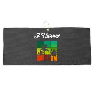 St Thomas Souvenir Cool Virgin Islands Large Microfiber Waffle Golf Towel