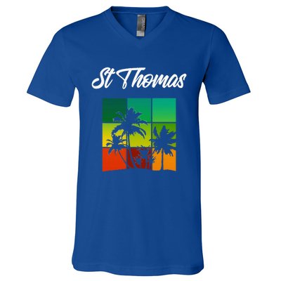 St Thomas Souvenir Cool Virgin Islands V-Neck T-Shirt