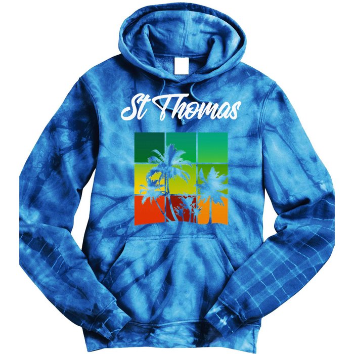 St Thomas Souvenir Cool Virgin Islands Tie Dye Hoodie