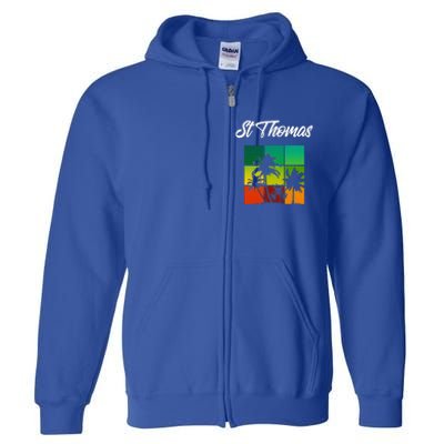 St Thomas Souvenir Cool Virgin Islands Full Zip Hoodie